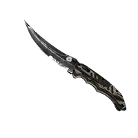 ★Flip Knife | Black Laminate (Черный глянец)